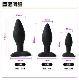 Tapered Anal Plug Set (3 Pieces)