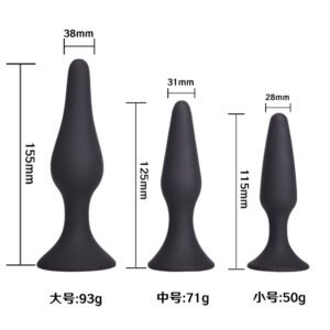 Suction Cup Anal Plug Set (3 Pieces)