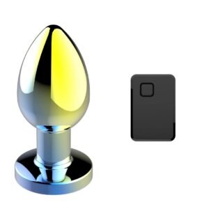 Rainbow Medium Metal Anal Plug